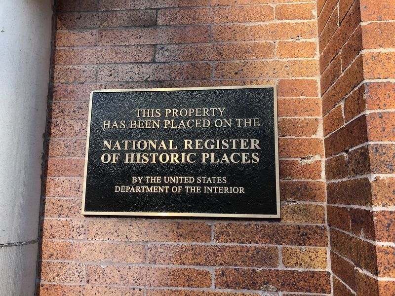 National Register of Historic Places plaque on the cemetery gate image. Click for full size.