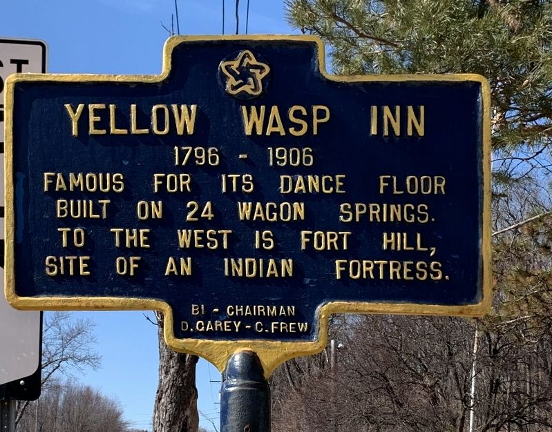 Yellow Wasp Inn Marker. Click for full size. Yellow Wasp Inn Marker image. Click for full size.
