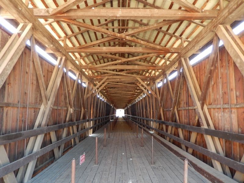 Knight's Ferry Bridge Interior image. Click for full size.
