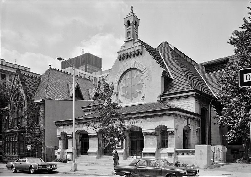 <i>First Unitarian Church, 2121 Chestnut Street, Philadelphia...</i> image. Click for full size.