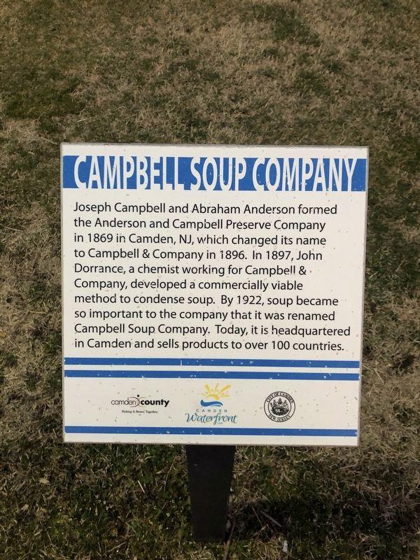 Campbell Soup Company Marker. Click for full size. Campbell Soup Company Marker image. Click for full size.