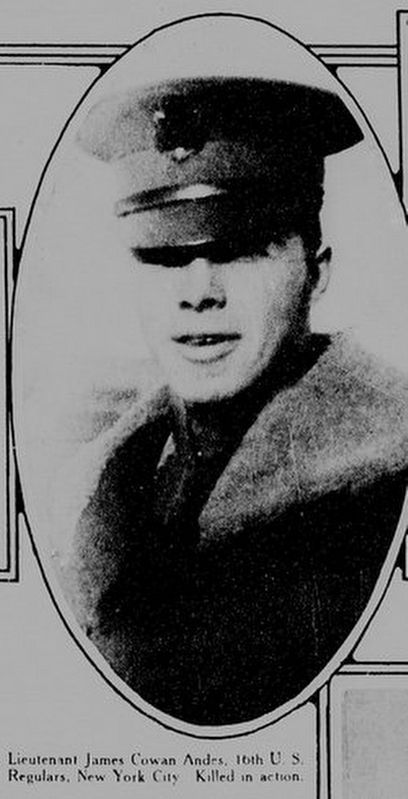 2nd Lieutenant James C. Andes. Click for full size. 2nd Lieutenant James C. Andes image. Click for full size.