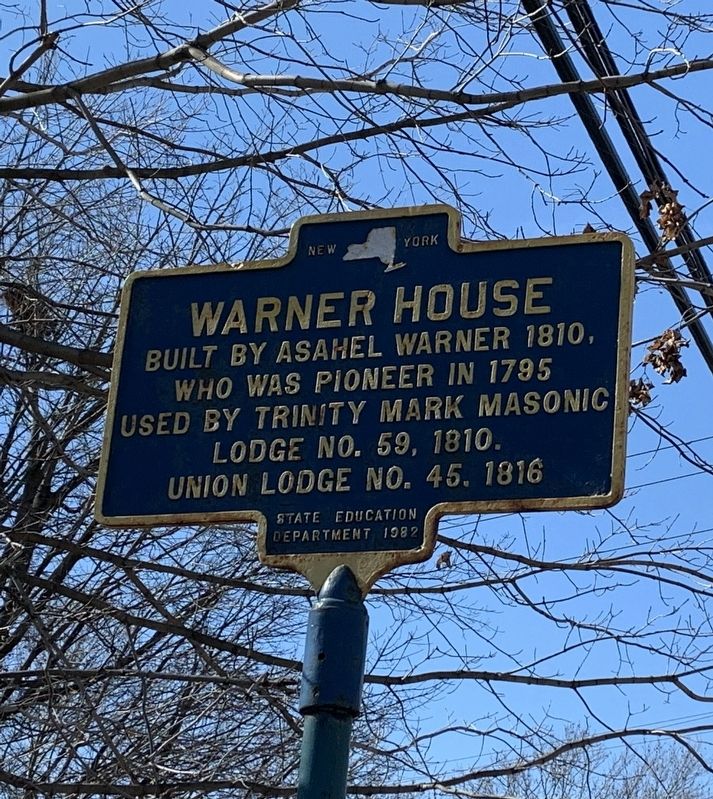 Warner House Marker image. Click for full size.