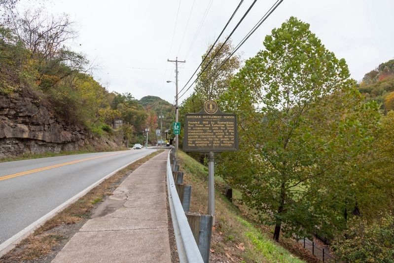 Hindman Settlement School Marker. Click for full size. Hindman Settlement School Marker image. Click for full size.