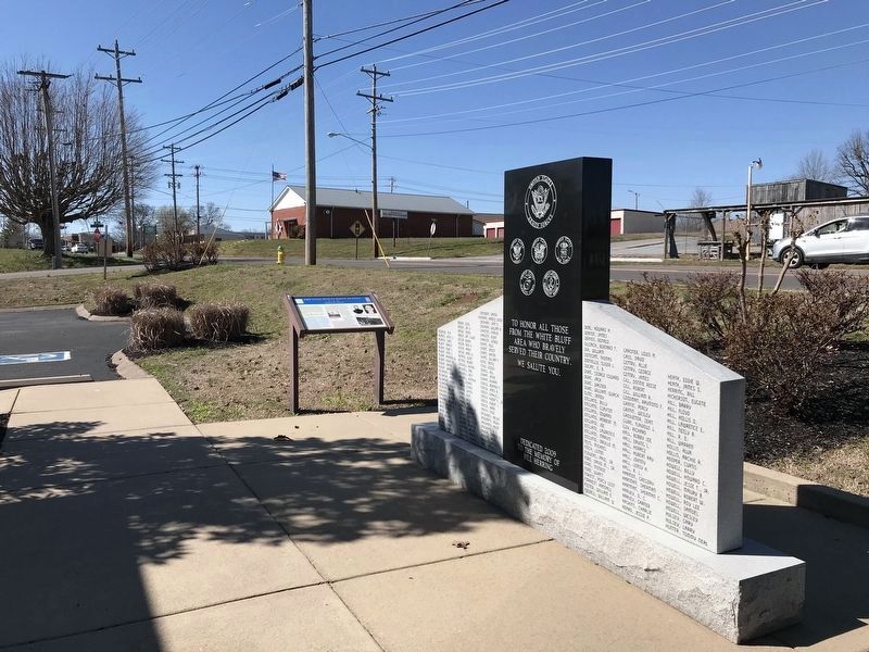 The Civil War in White Bluffs Marker. Click for full size. The Civil War in White Bluffs Marker image. Click for full size.