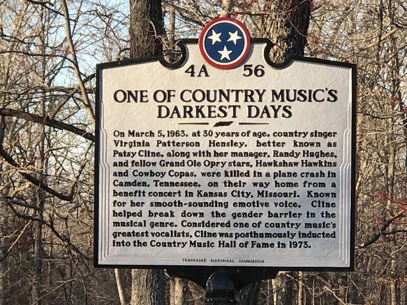 One of Country Music's Darkest Days Marker image. Click for full size.