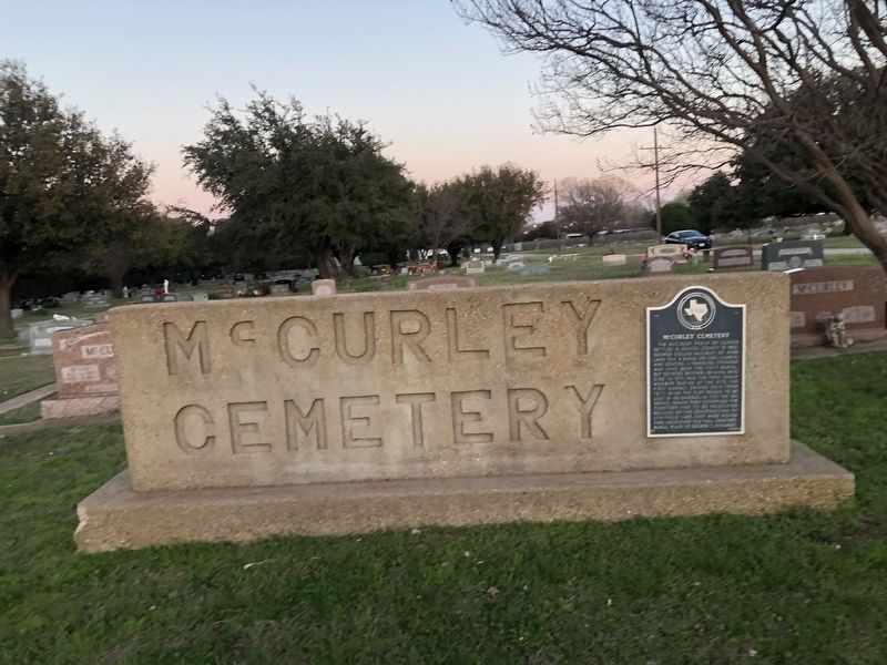 McCurley Cemetery Marker image. Click for full size.