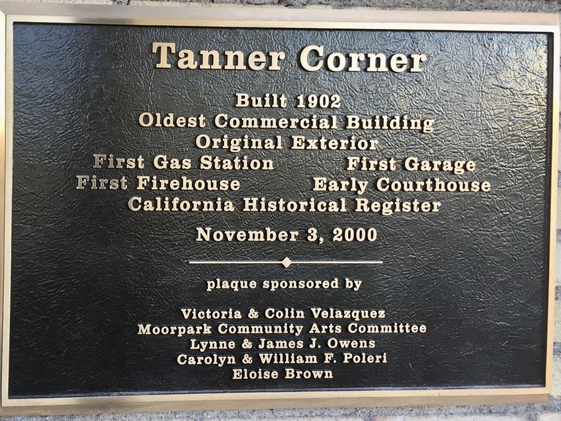 Tanner Corner Marker image. Click for full size.