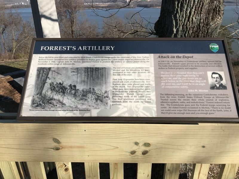 Forrest's Artillery Marker. Click for full size. Forrest's Artillery Marker image. Click for full size.