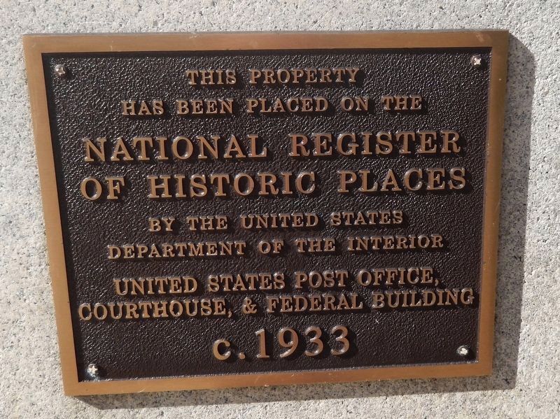 US Post Office, Courthouse, & Federal Building Marker image. Click for full size.