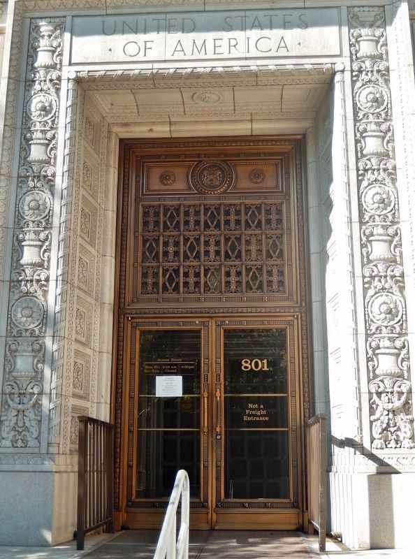 Federal Building (<i>doorway detail</i>) image. Click for full size.