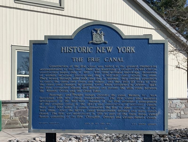 The Erie Canal Marker. Click for full size. The Erie Canal Marker image. Click for full size.