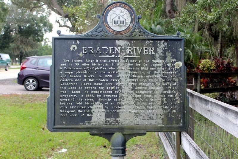 Braden River Marker Side 1 image. Click for full size.