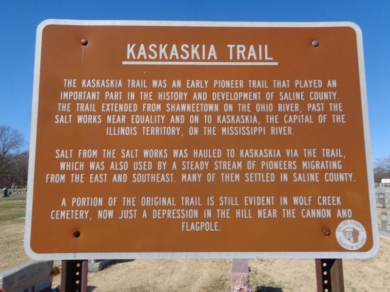 The Kaskaskia Trail Marker image. Click for full size.