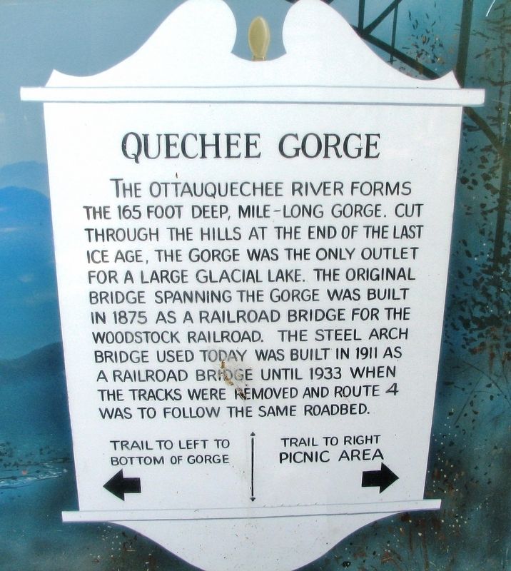 Quechee Gorge Marker image. Click for full size.