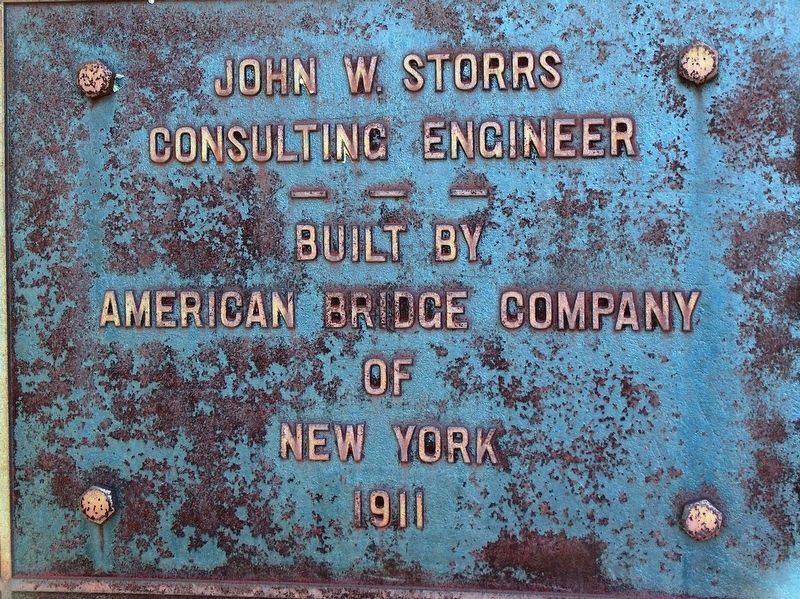 1911 Quechee Gorge Railroad Bridge Plaque image. Click for full size.