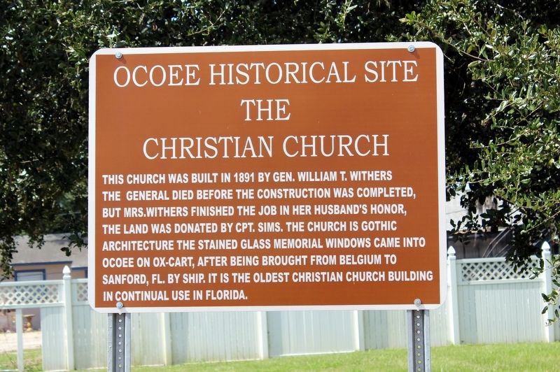 The Christian Church Marker image. Click for full size.
