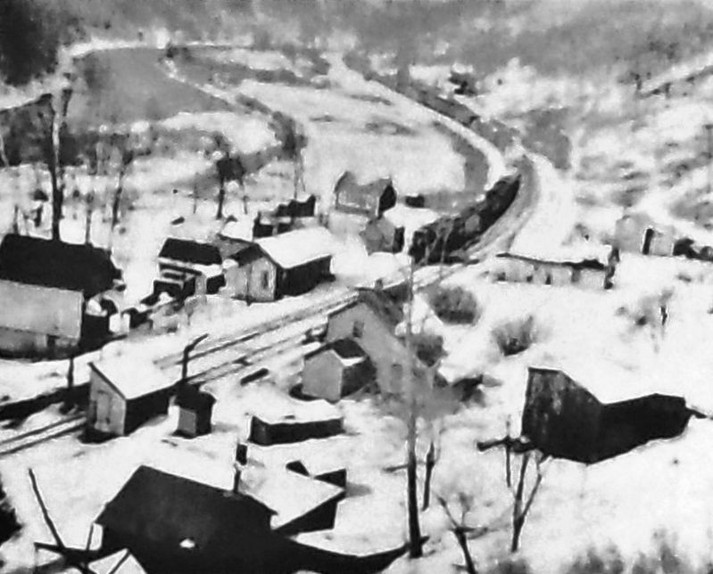 Marker detail: The village of Tiadaghton around 1900 image. Click for full size.