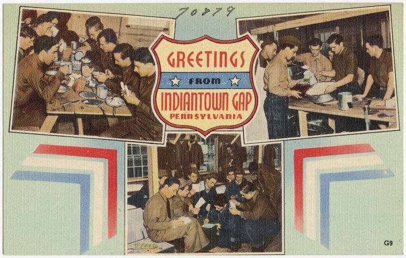 <i>Greetings from Indiantown Gap, Pennsylvania</i> image. Click for full size.