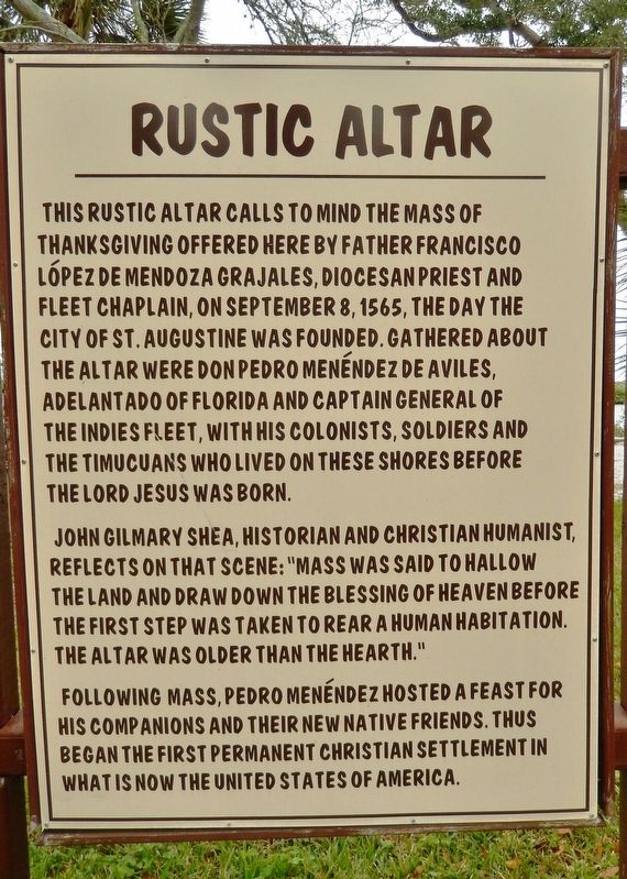 Rustic Altar Marker image. Click for full size.