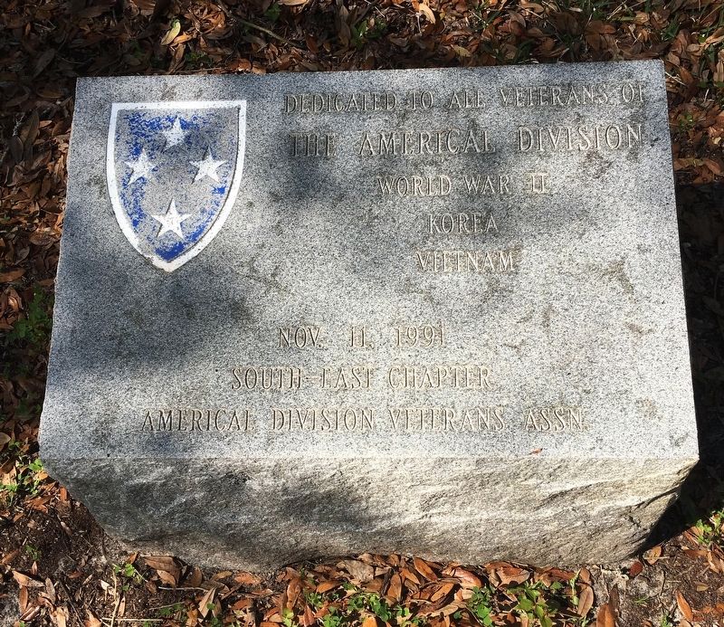The Americal Division Marker. Click for full size. The Americal Division Marker image. Click for full size.