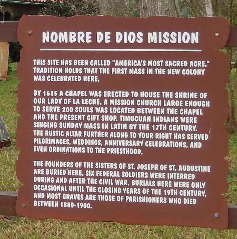 Nombre de Dios Mission Marker image. Click for full size.