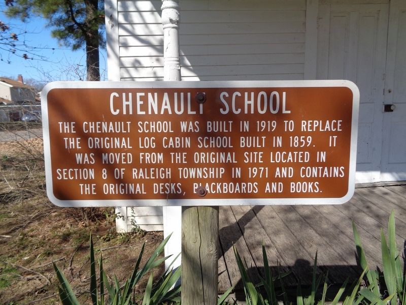 Chenault School Marker. Click for full size. Chenault School Marker image. Click for full size.