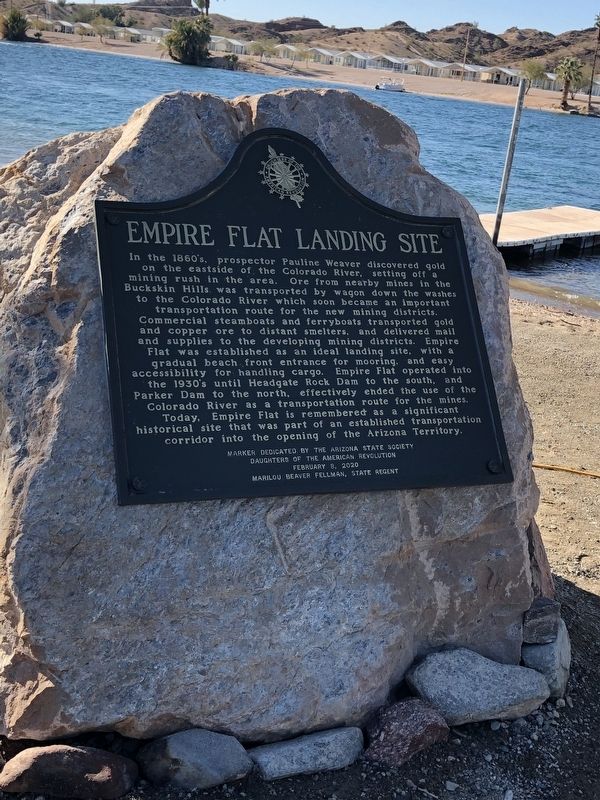 Empire Flat Landing Site Marker image. Click for full size.