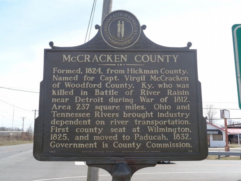 Paducah, Kentucky / McCracken County Marker image. Click for full size.
