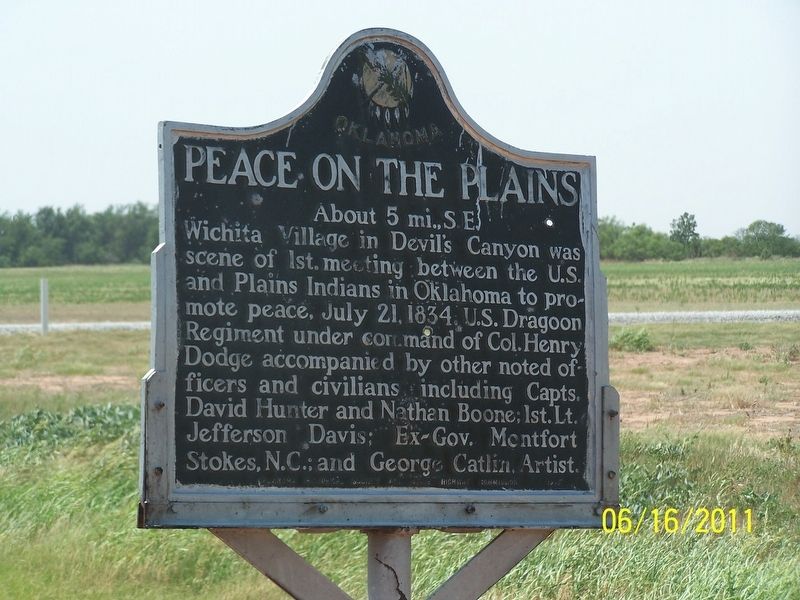 Peace On The Plains Marker image. Click for full size.