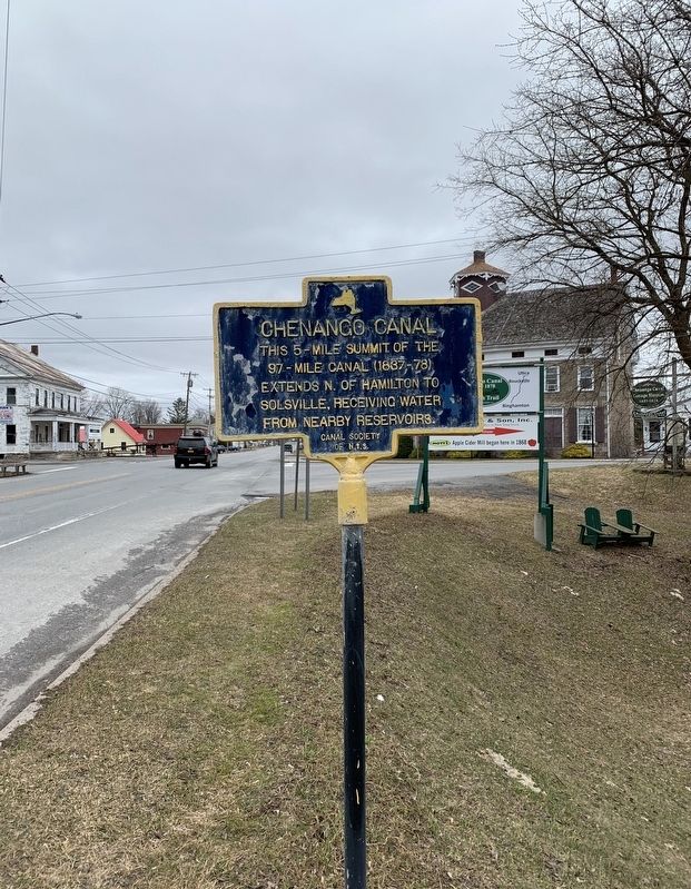 Chenango Canal Marker image. Click for full size.