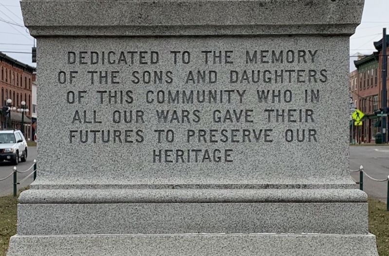 Greene Civil War Memorial. Click for full size. Greene Civil War Memorial image. Click for full size.