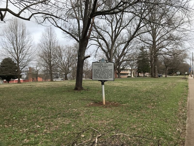Tennessee College for Women Marker. Click for full size. Tennessee College for Women Marker image. Click for full size.