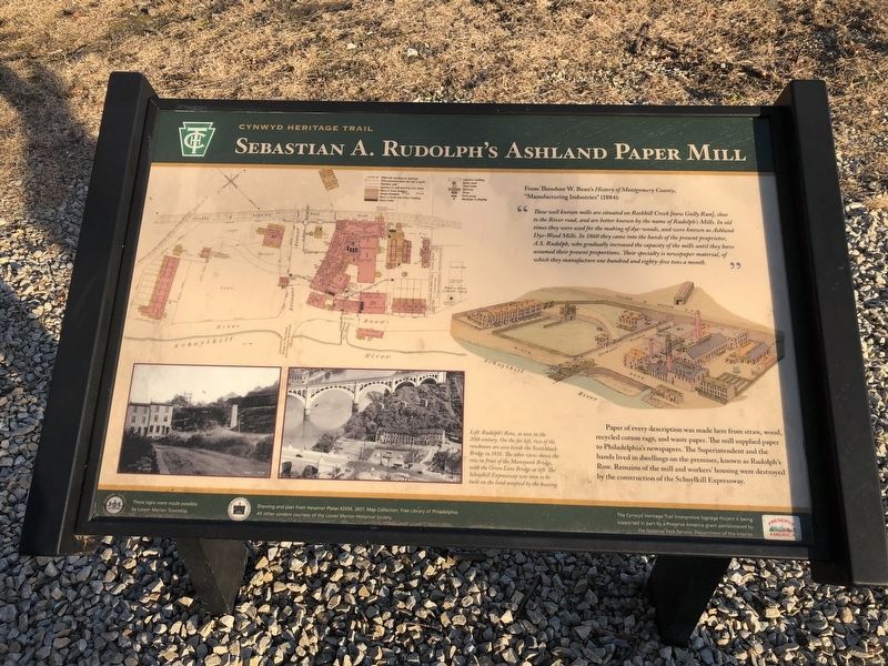 Sebastian A. Rudolph's Ashland Paper Mill Marker. Click for full size. Sebastian A. Rudolph's Ashland Paper Mill Marker image. Click for full size.