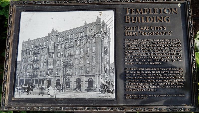 Templeton Building Marker image. Click for full size.