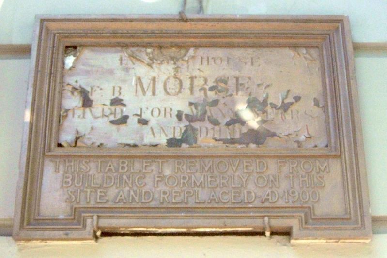 S.F.B. Morse plaque image. Click for full size.