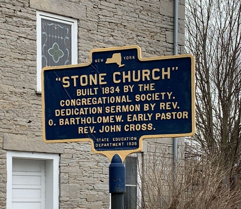 Stone Church Marker image. Click for full size.