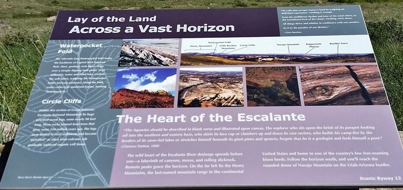 Across A Vast Horizon Marker. Click for full size. Across A Vast Horizon Marker image. Click for full size.