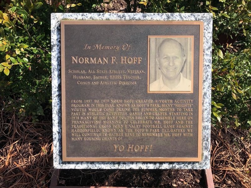 In Memory Of Norman F. Hoff Marker image. Click for full size.
