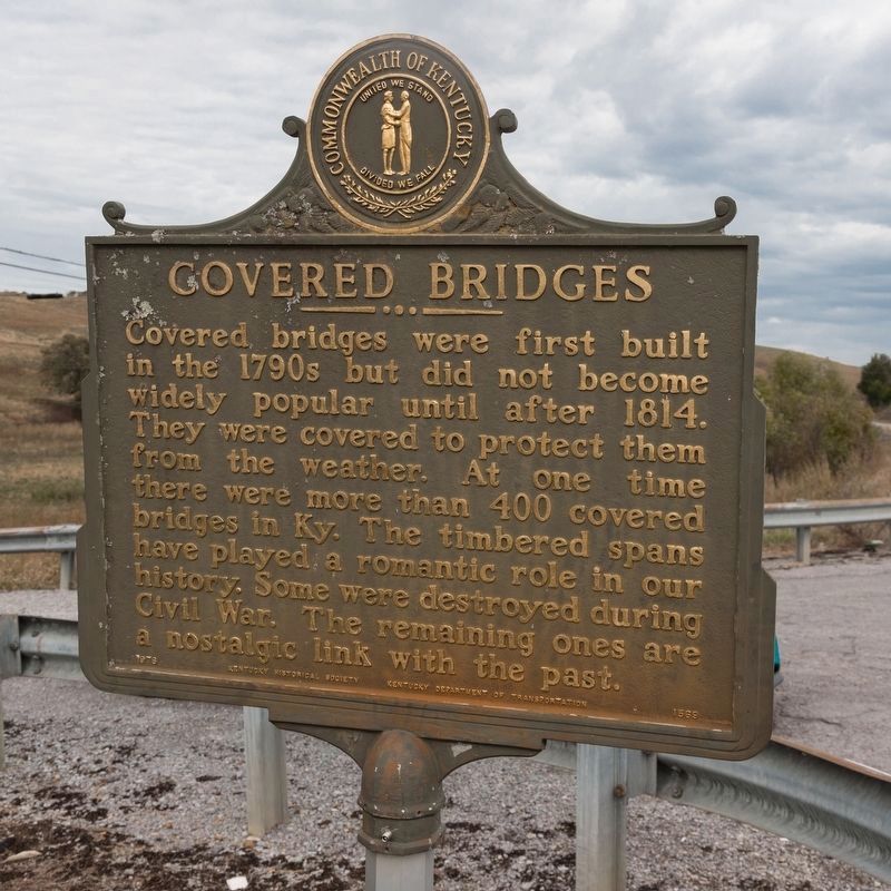Covered Bridges side of marker image. Click for full size.