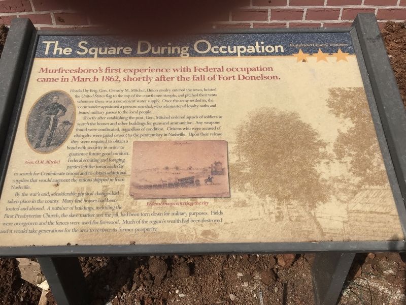 The Square During Occupation Marker image. Click for full size.