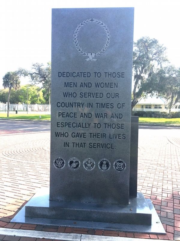 In Memory Of All Veterans Marker (reverse) image. Click for full size.