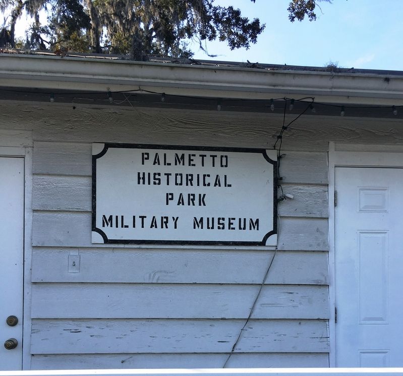Cypress House Military Museum Sign image. Click for full size.
