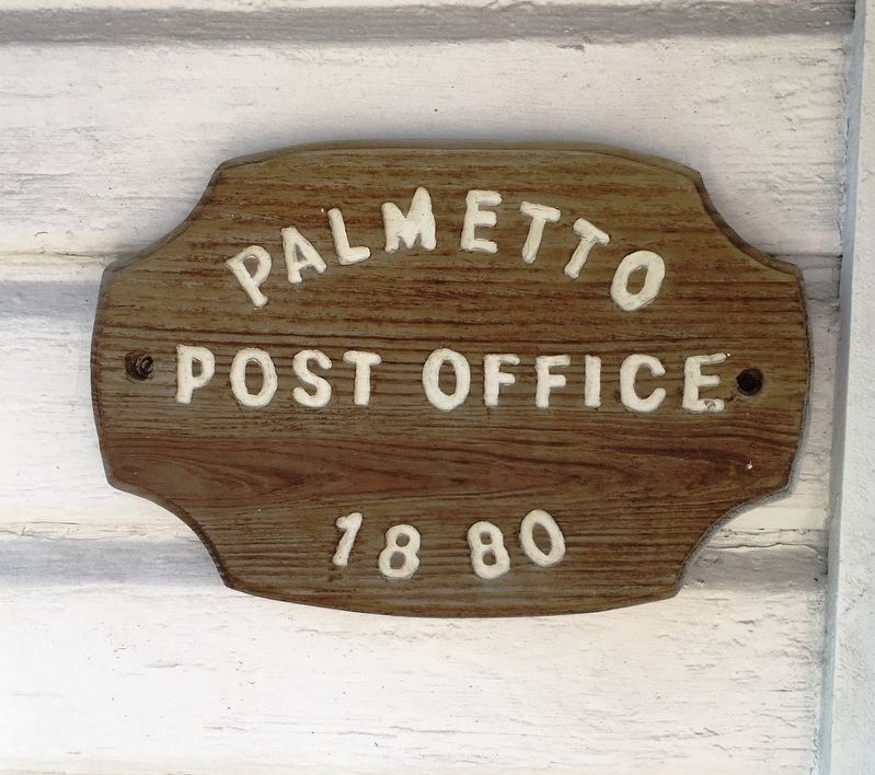 Palmetto Post Office 1880 image. Click for full size.