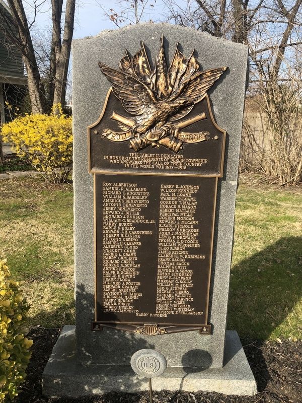 Roll of Honor Marker. Click for full size. Roll of Honor Marker image. Click for full size.
