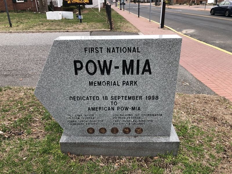 First National POW-MIA Memorial Park Marker image. Click for full size.
