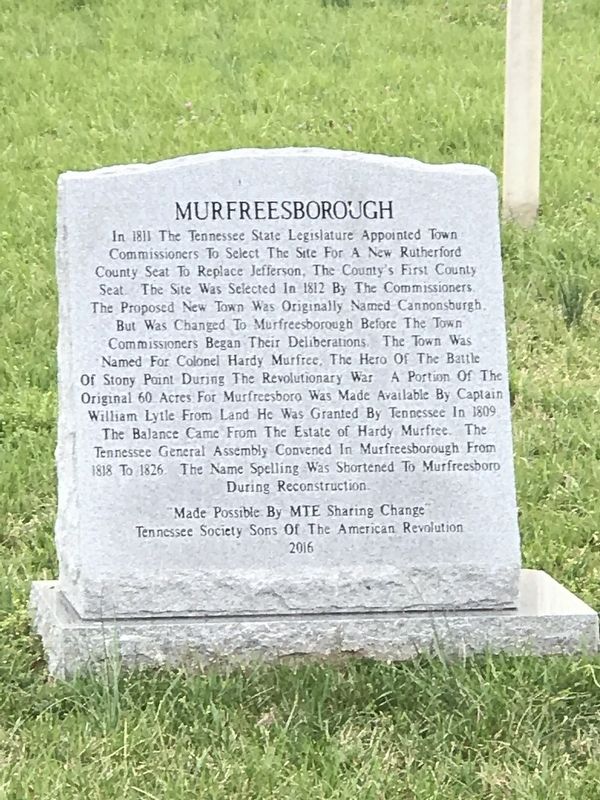 Murfreesborough Marker image. Click for full size.