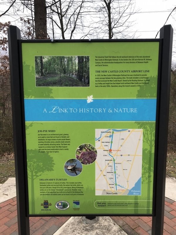 A Link To History & Nature side of the marker image. Click for full size.