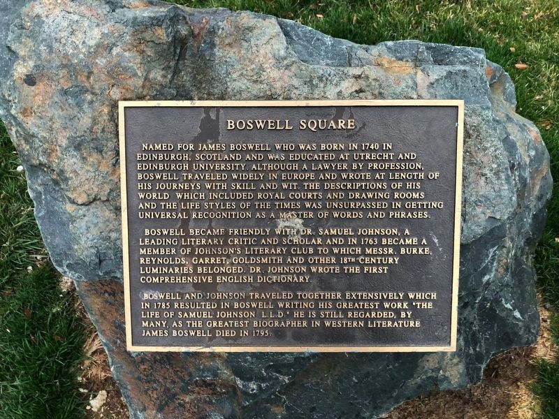 Boswell Square Marker image. Click for full size.