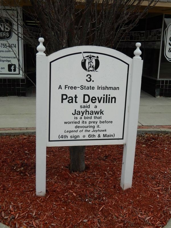 Pat Devilin and "Jayhawk" Marker image. Click for full size.